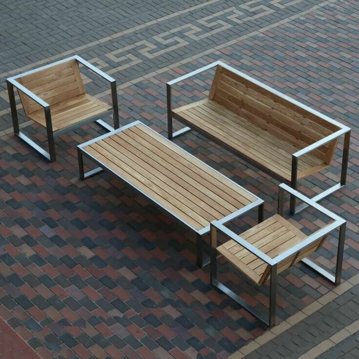 Outdoor rustic sofa