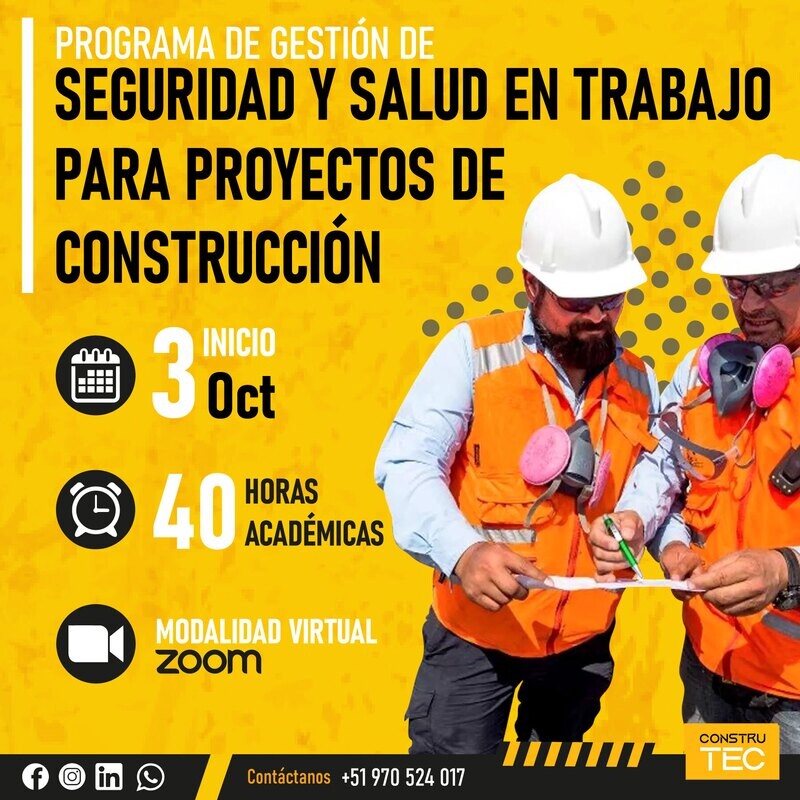 Seguridad y Salud en el Trabajo para proyectos de construcción