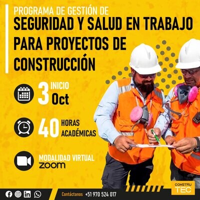 Seguridad y Salud en el Trabajo para proyectos de construcción