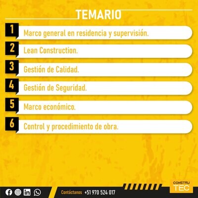 Residencia y supervisión de obras con Lean Construction
