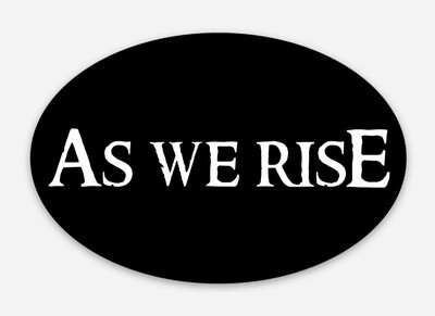 Sticker - Oval Black &amp; White