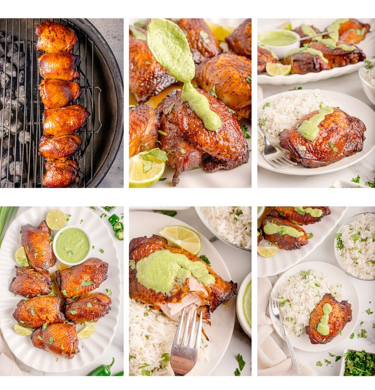 Peruvian Chicken with Green Sauce