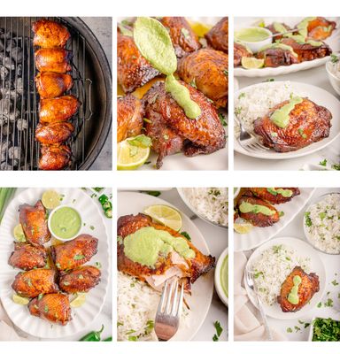 Peruvian Chicken with Green Sauce