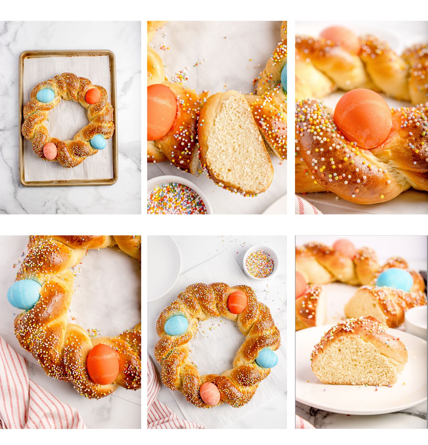 Easter Bread Wreath
