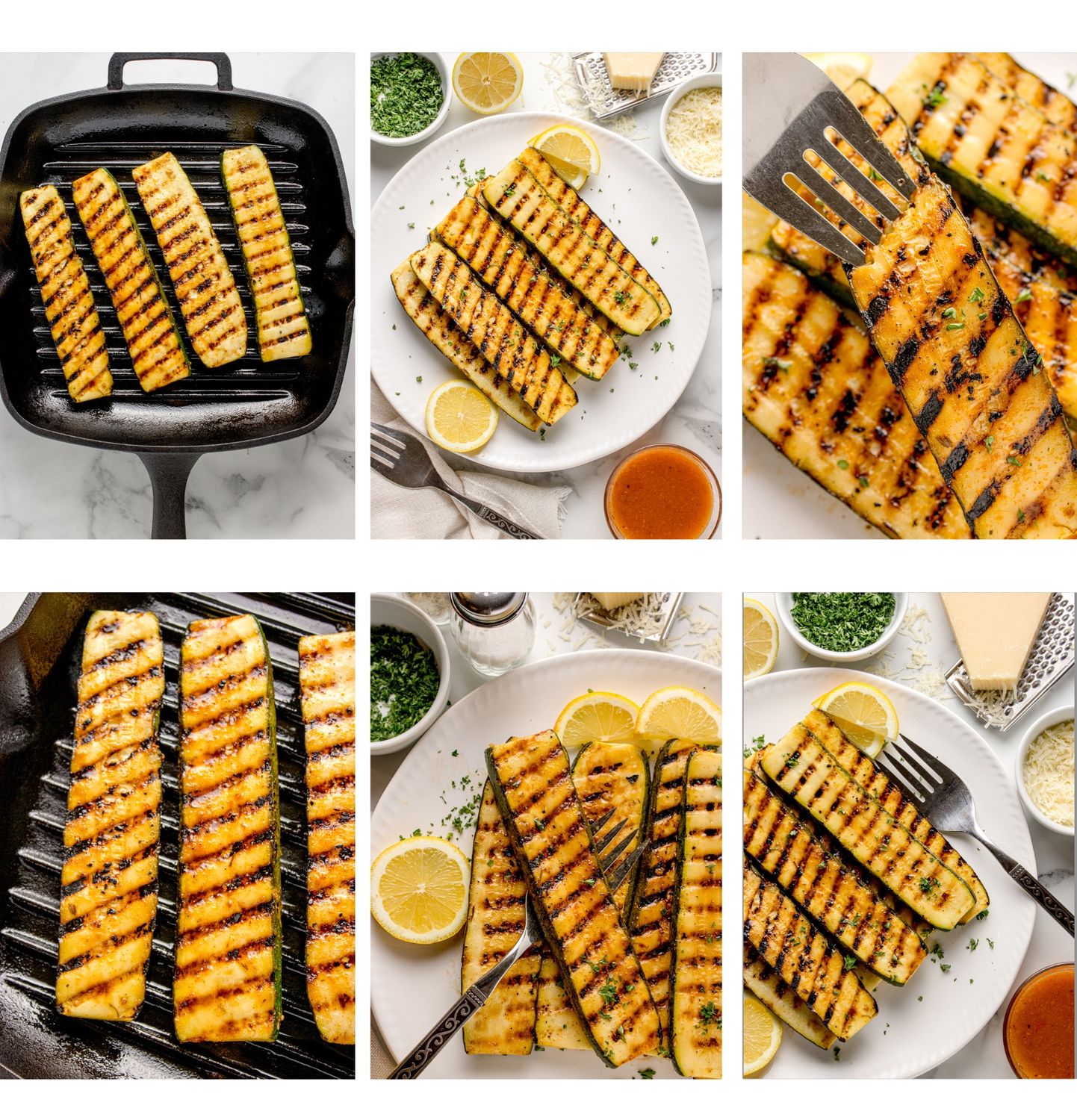 Grilled Zucchini with Italian Marinade