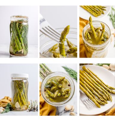 Fermented Asparagus with Garlic