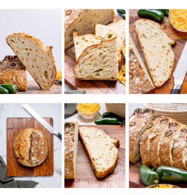 Jalapeno Cheddar Sourdough Bread
