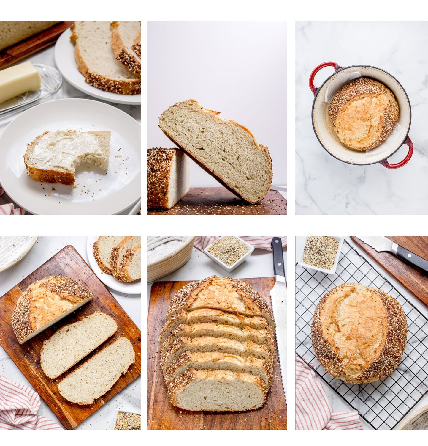 Everything Bagel Artisan Bread (Yeast)