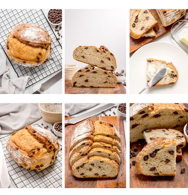 Chocolate Chip Artisan Bread (Yeast)