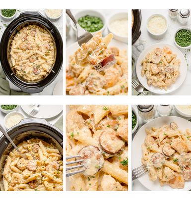 Slow Cooker Cajun Chicken Alfredo