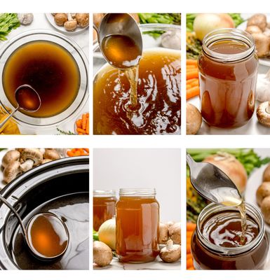 Slow Cooker Mushroom Broth