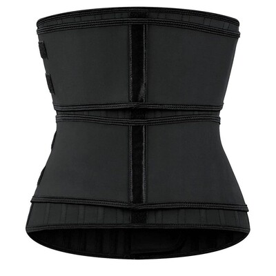 Latex Waist Trainer ( Two Belt &amp; Zipper) No Hook