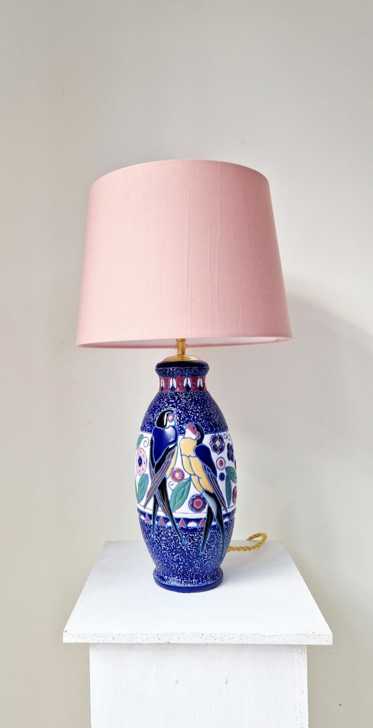 Amphora Czech art deco lamp