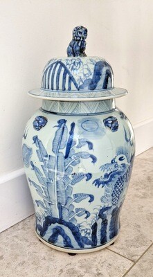Large Tianlong vintage temple jar