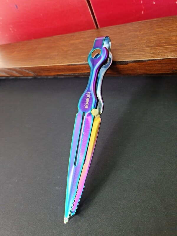 Pinça Carvão Aço - Kunai Rainbow