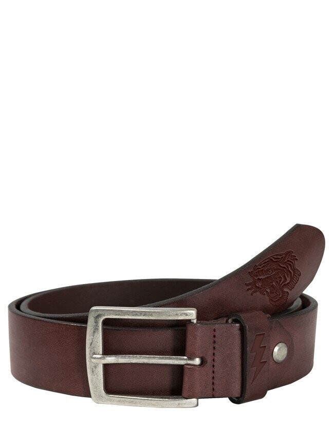 John Doe Leather Belt Tiger Brown