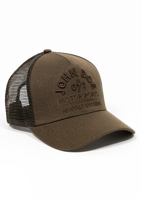 John Doe Trucker Hat Brown Heritage- one size