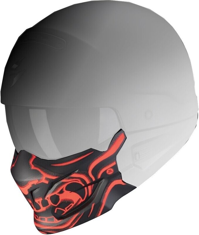 Scorpion EXO COMBAT EVO Samurai Matt Black - Red Mask