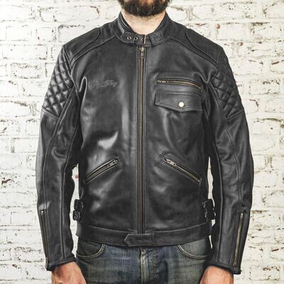 Age of Glory Kingpin Leather Jacket - Black