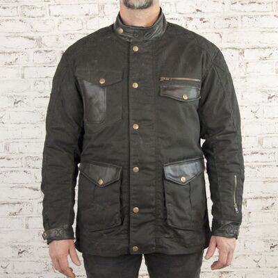 Age of Glory Mission Waxed Cotton Jacket - Black