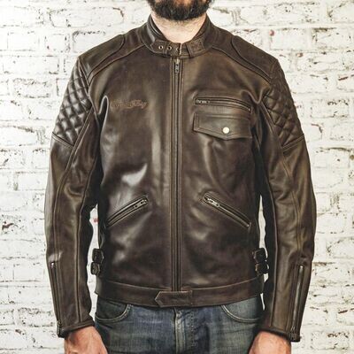 Age of Glory Kingpin Leather Jacket - Brown