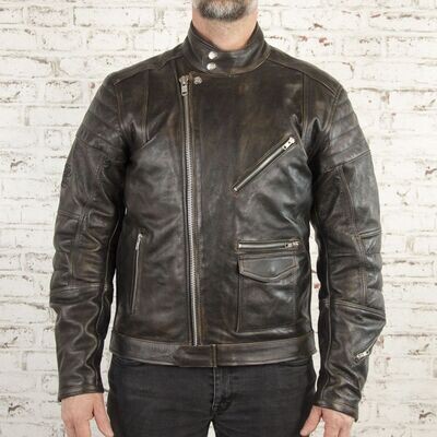 Age of Glory Rocker Leather Jacket - Black