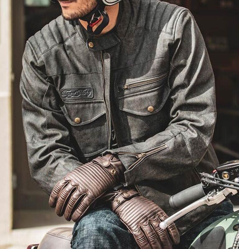Age of Glory Worker Coated Denim Jacket - Raw Denim