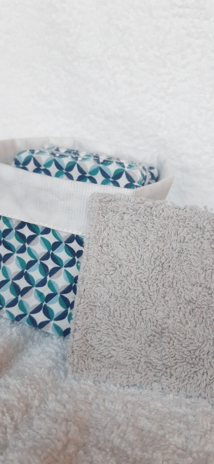 15 lingettes nettoyantes lavables Reijo