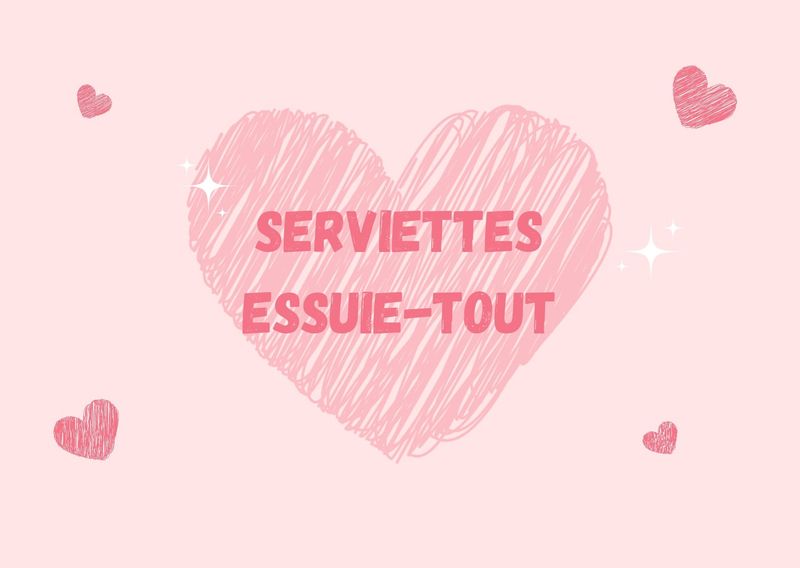 Serviettes-Essuie-tout lavables