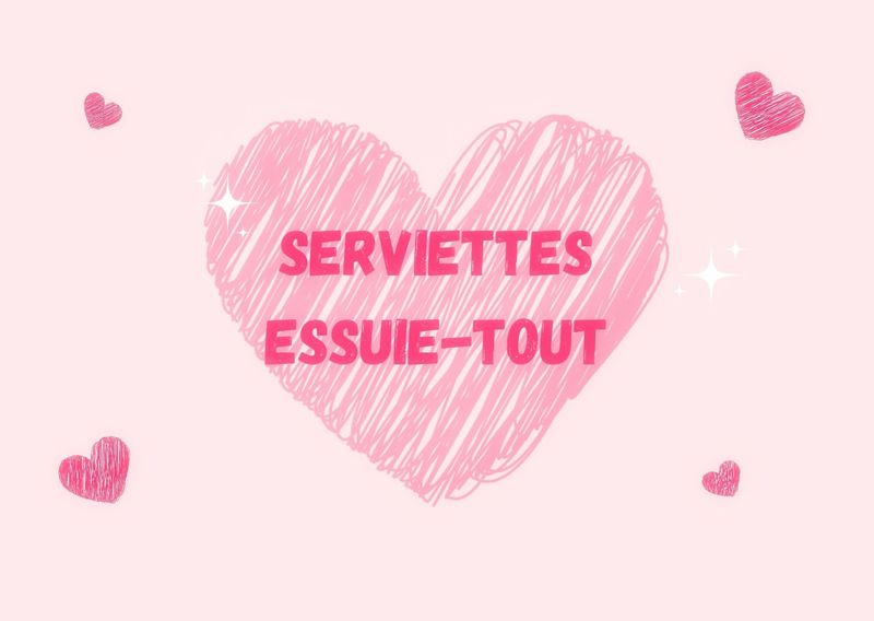 Serviettes-Essuie-tout lavables