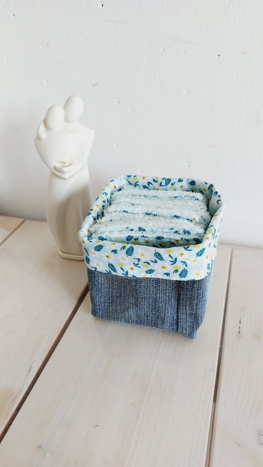 15 lingettes démaquillantes, nettoyantes lavables et réutilisables love grows