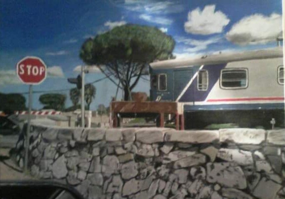 El tren en Corigliano d'Otranto