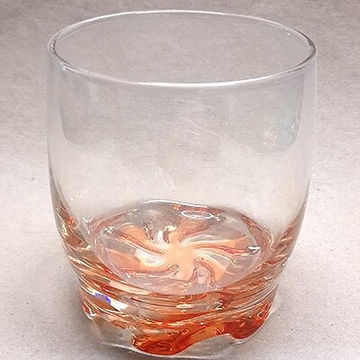 Trinkglas-Sonne (rot)