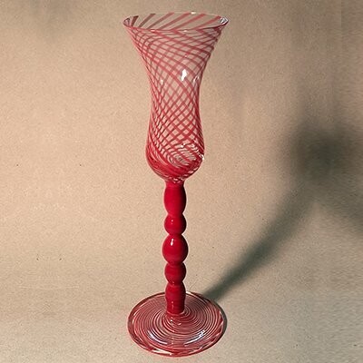 Trinkglas-Spirale-rot