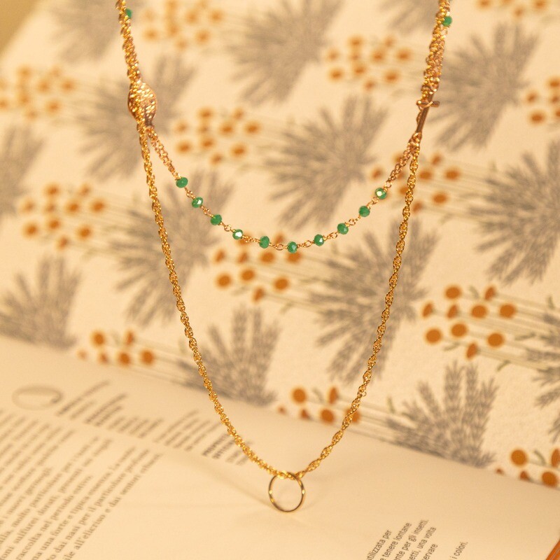 Collana pendente cerchio