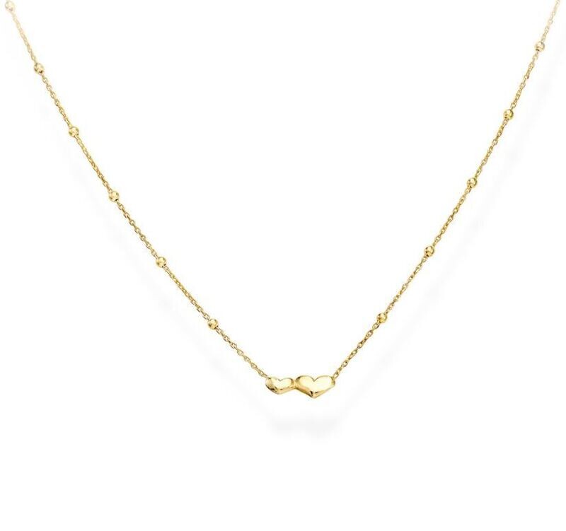 Collana Doppio Cuoricino Oro