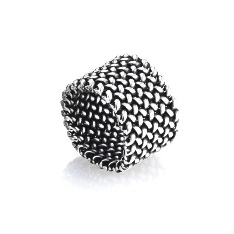 Anello intreccio alto