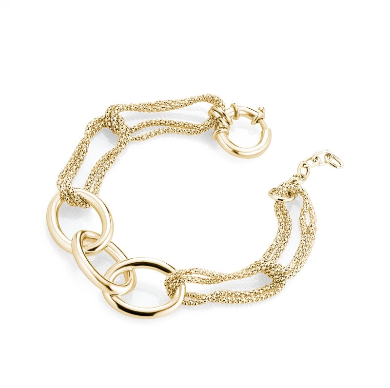 Bracciale ovali morbidi e rigidi