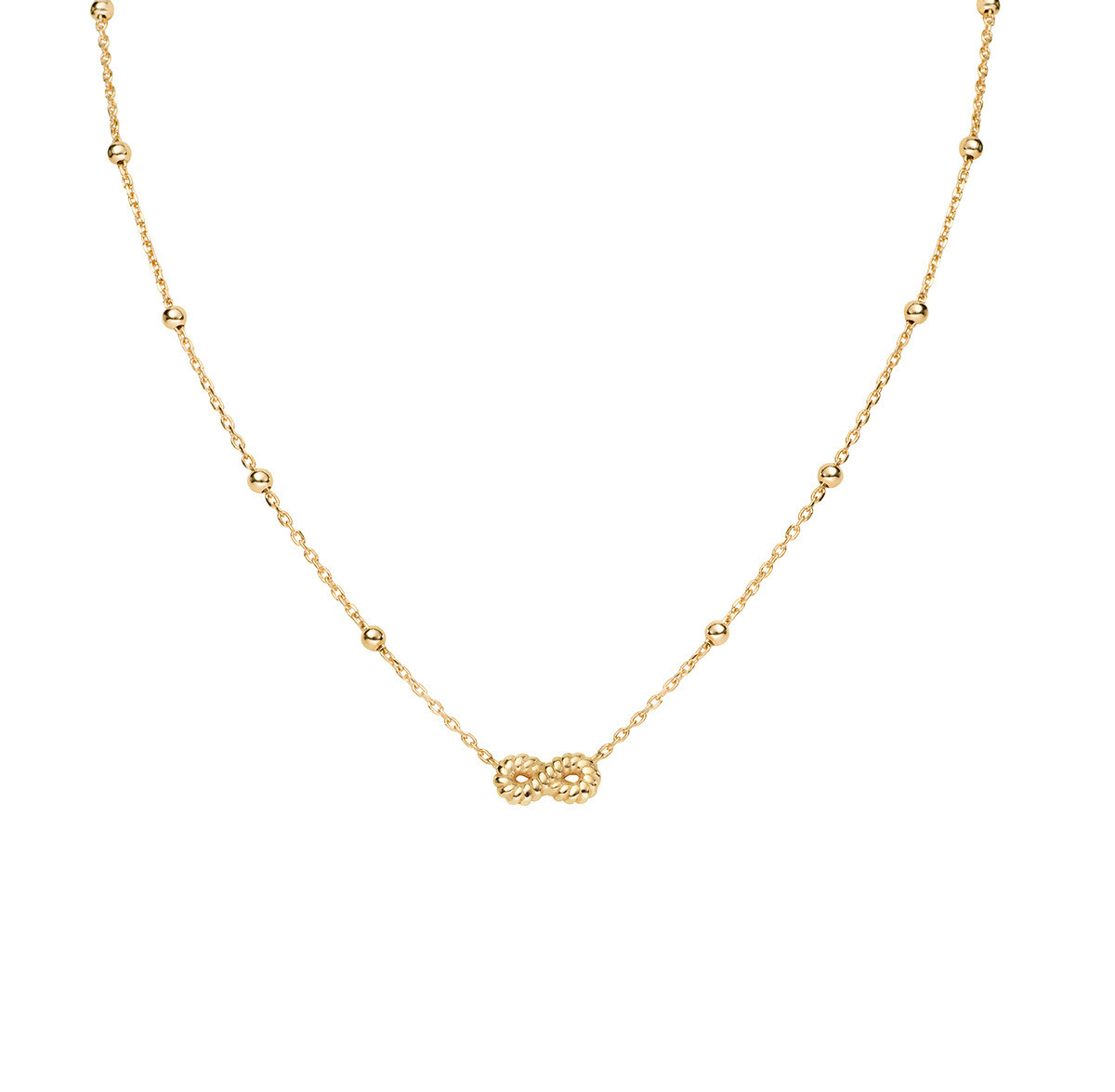 Collana profilo mini infinito oro
