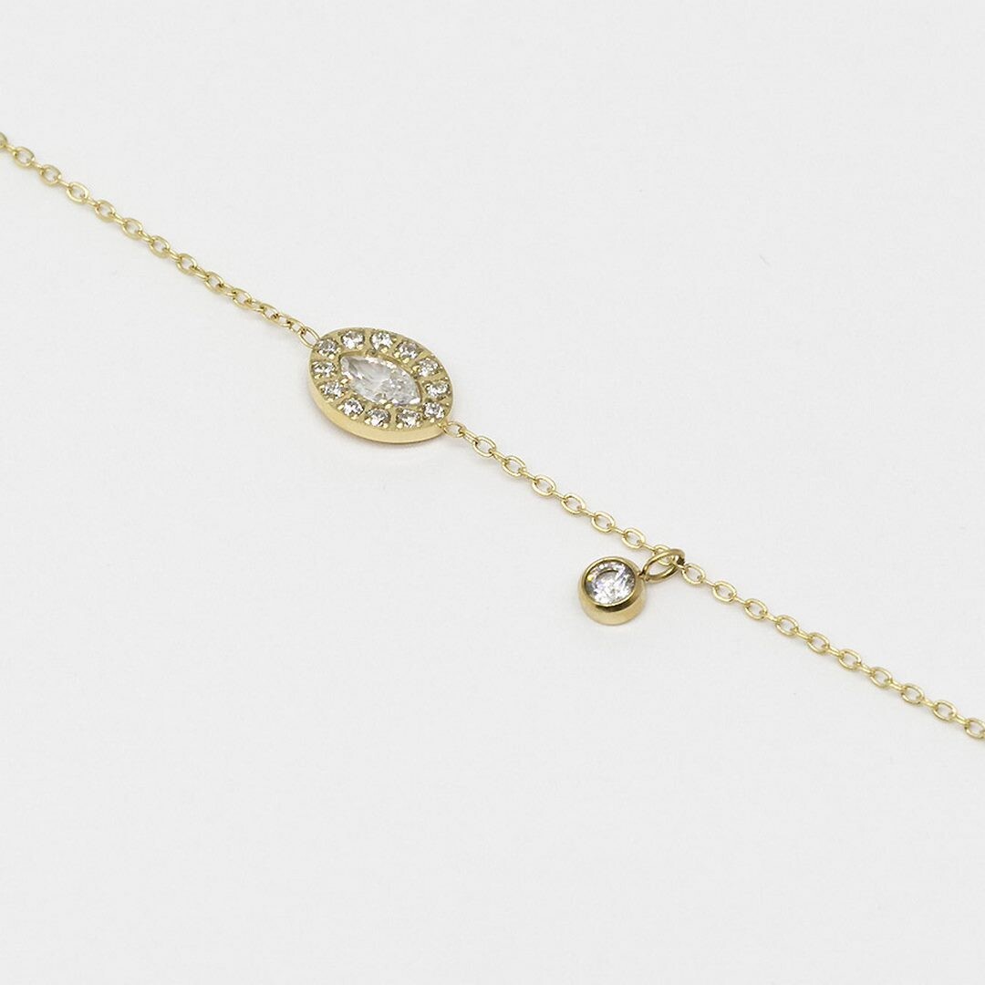 Bracciale occhio zirconi