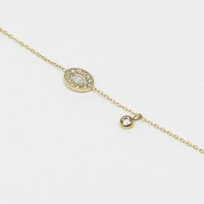 Bracciale occhio zirconi