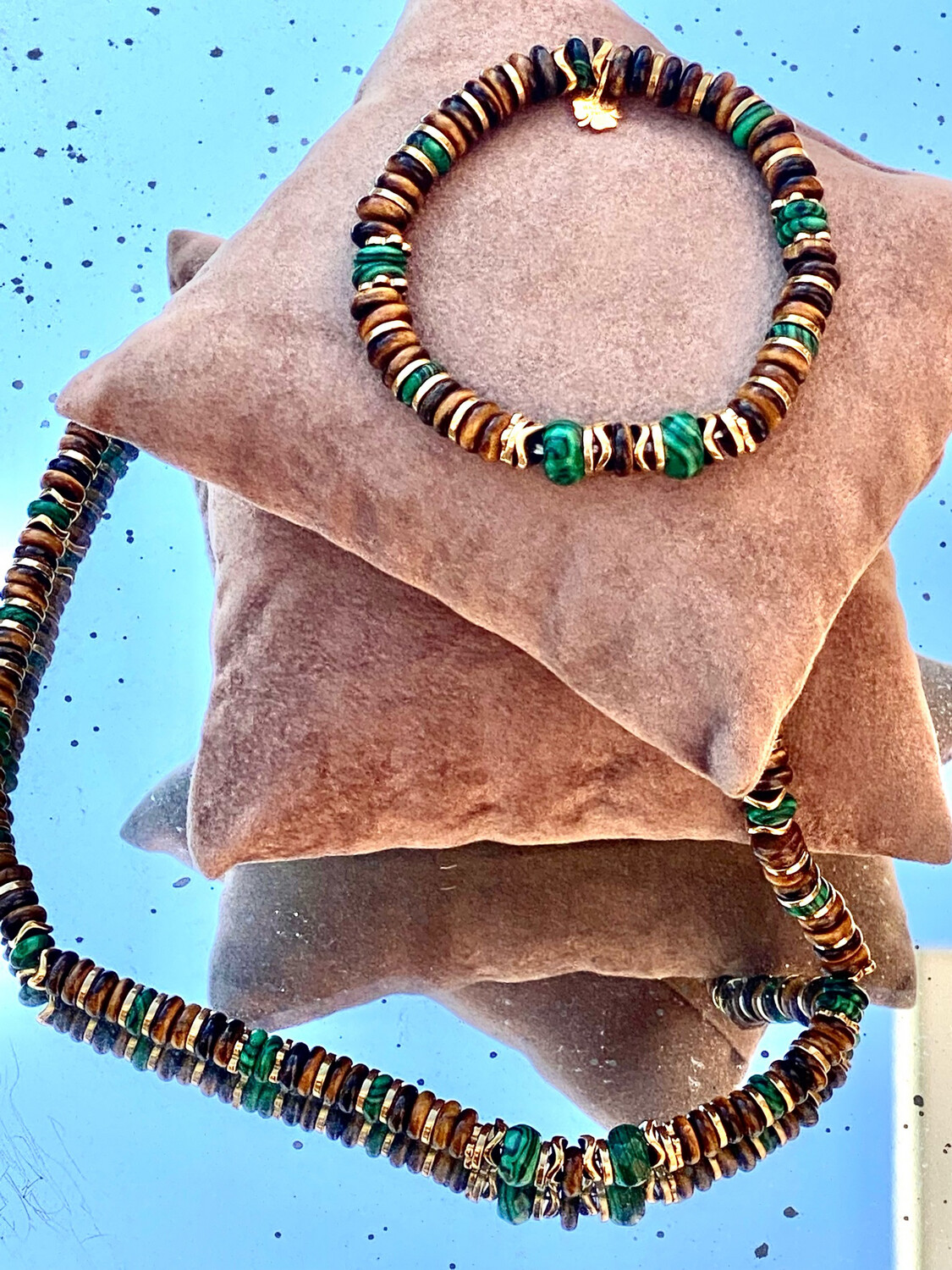 Collana e bracciale Tiger eye 