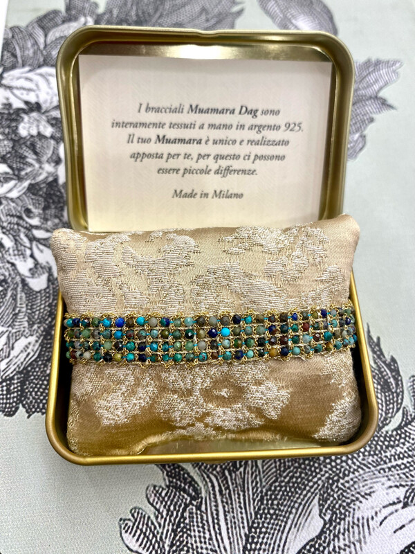 Bracciale Muamara Stone crisocolla e corniola
