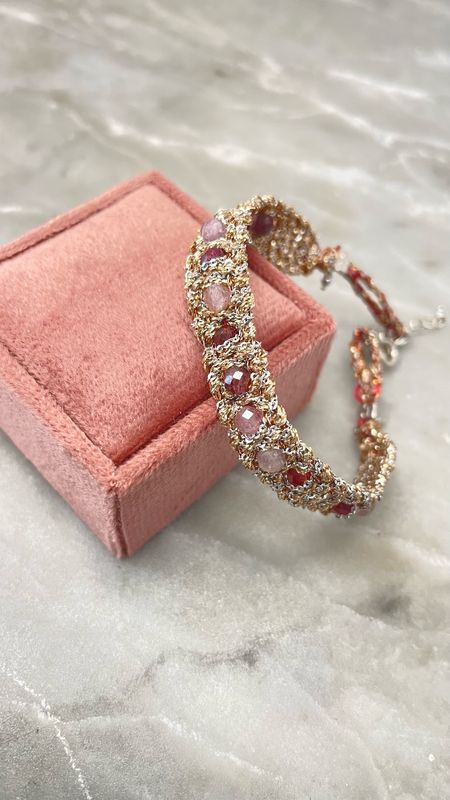 Bracciale Muamara Stone Spinello rosso
