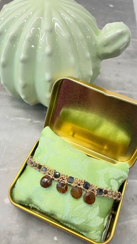Bracciale Muamara Drop Tormalina - Smeraldo - Hassonite