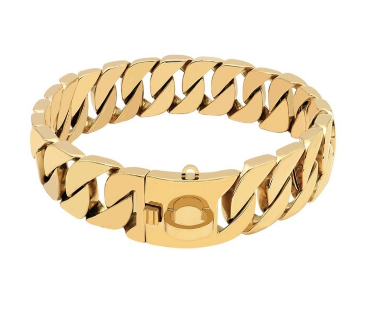 Gold Cuban Link Collar “20” inch