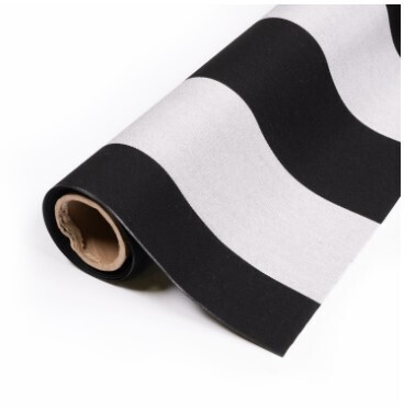 Sunbrella® Awning/Marine46" Beaufort Black/White 6 Bar 5704
