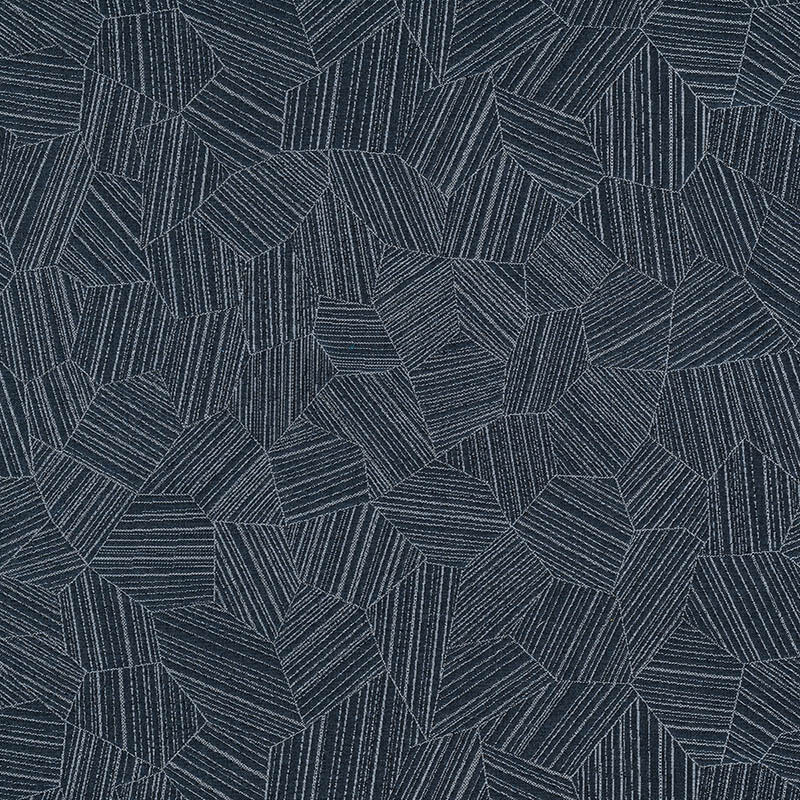 Sunbrella® x David Rockwell Currents  54&quot; Leaf Structure Indigo