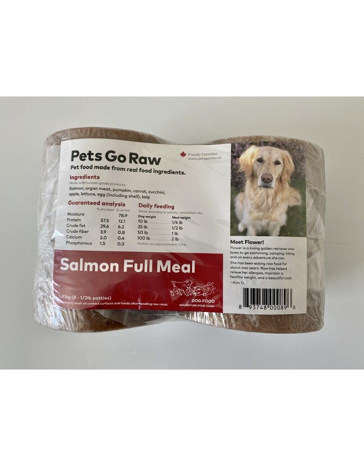 Salmon Full Meal - 4lb (1/2lb patties)