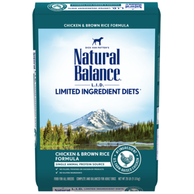 Natural Balance - Chicken and Brown Rice Adult - 26lb